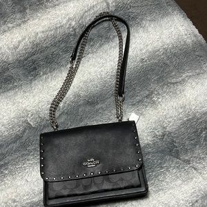 Coach Crossbody Purse: Klare Crossbody in signature canvas with rivets